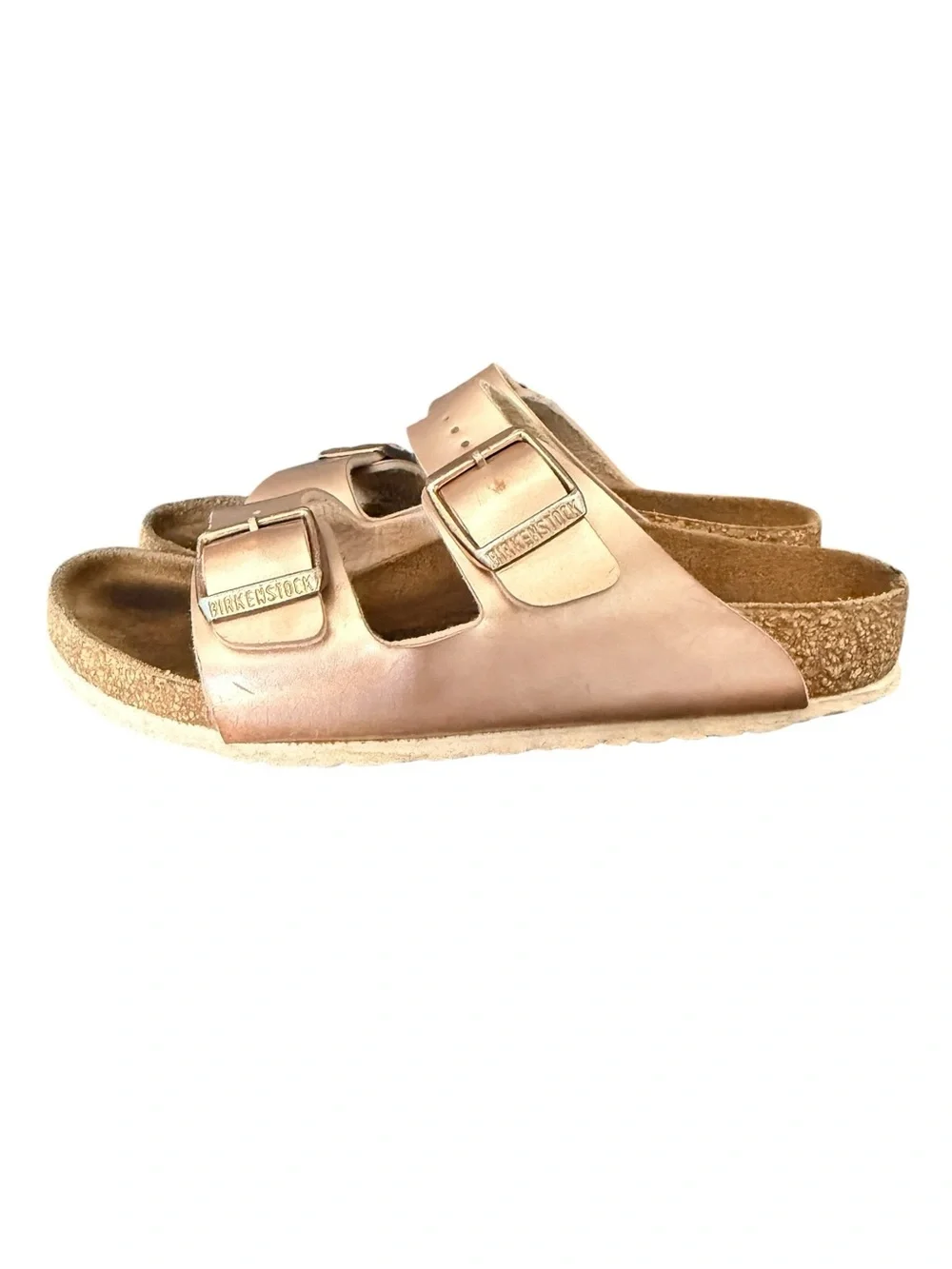 Birkenstock Arizona Kids Sandals Rose Gold Metallic Size 32 size 1 US